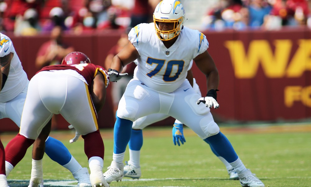 Chargers OT Rashawn Slater plays well beyond his years in debut